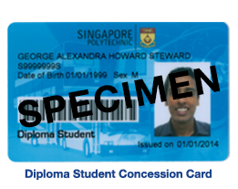 diploma concession card