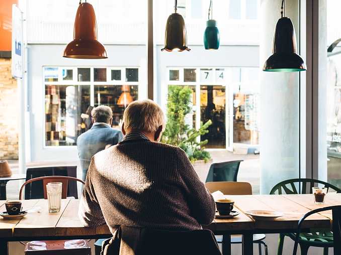 elderly dining